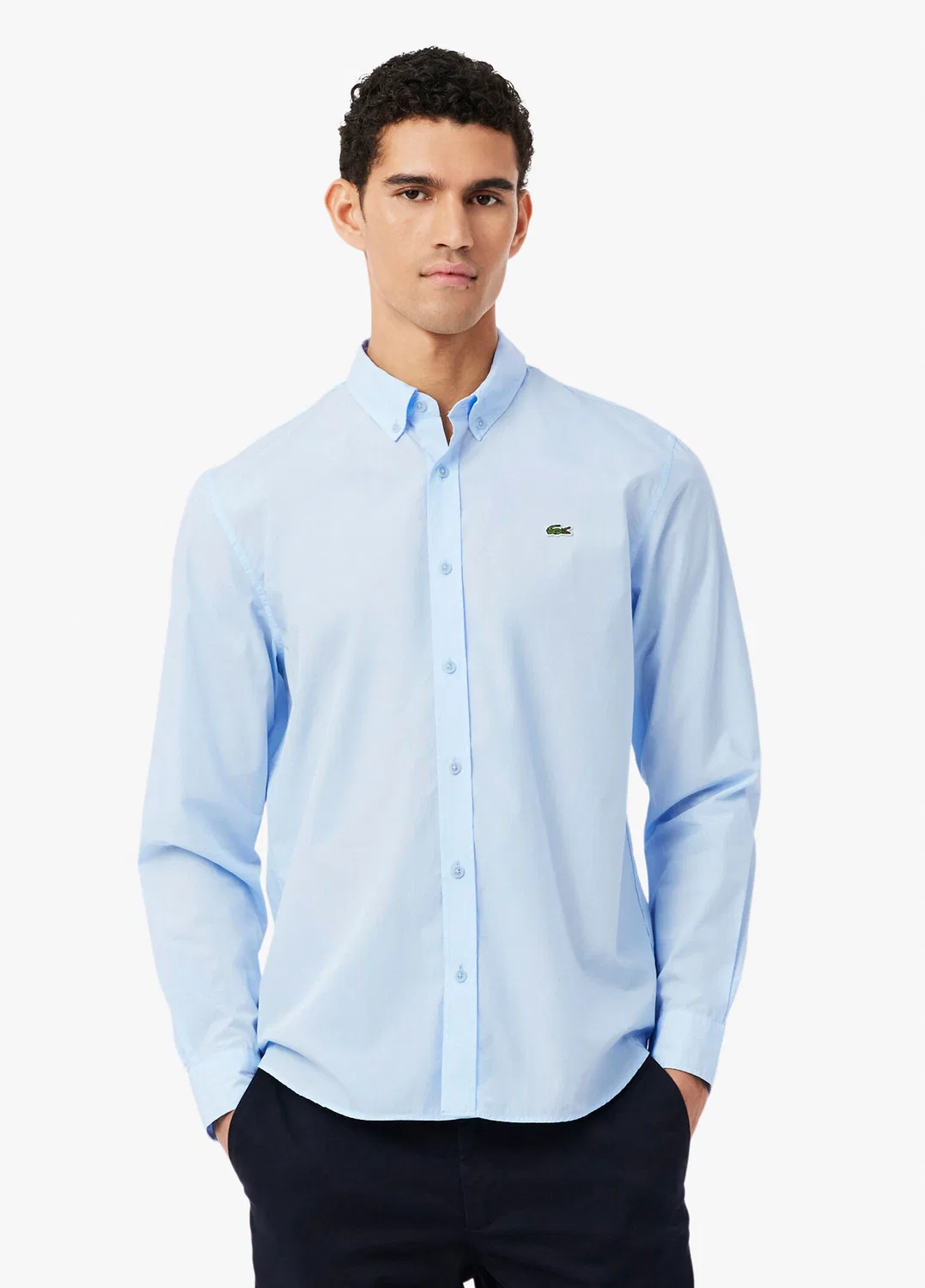Рубашка Lacoste Regular Fit, синяя — фото 2
