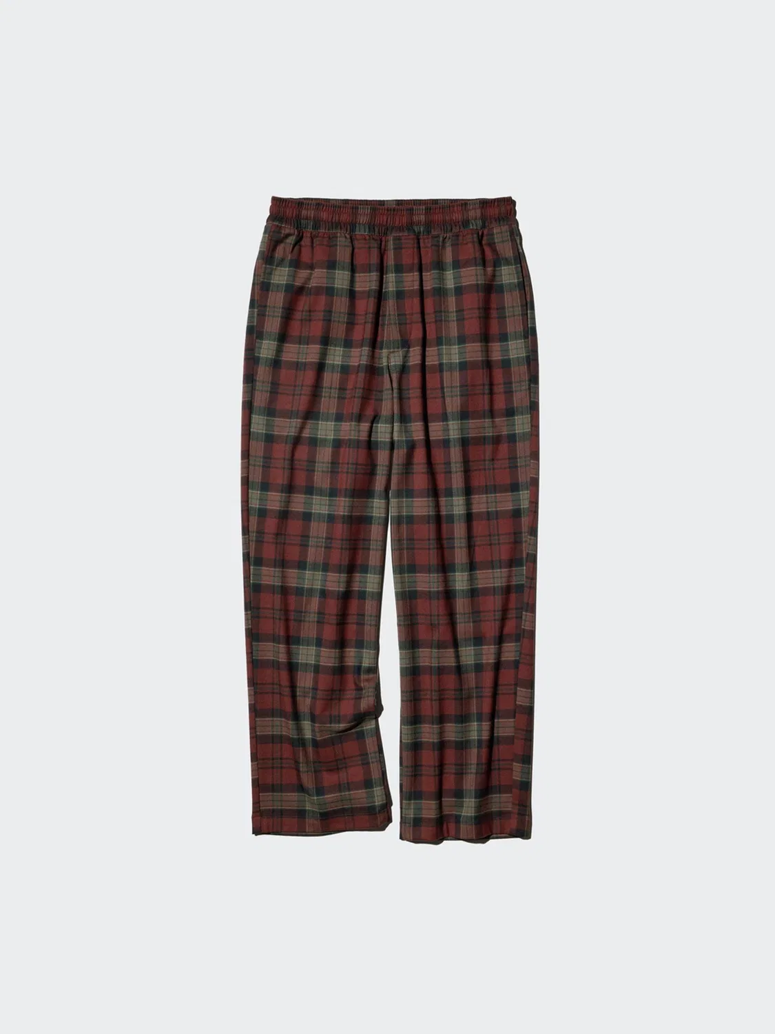 Брюки фланелевые комфортные 7/8 Uniqlo, темно-синий — фото 4