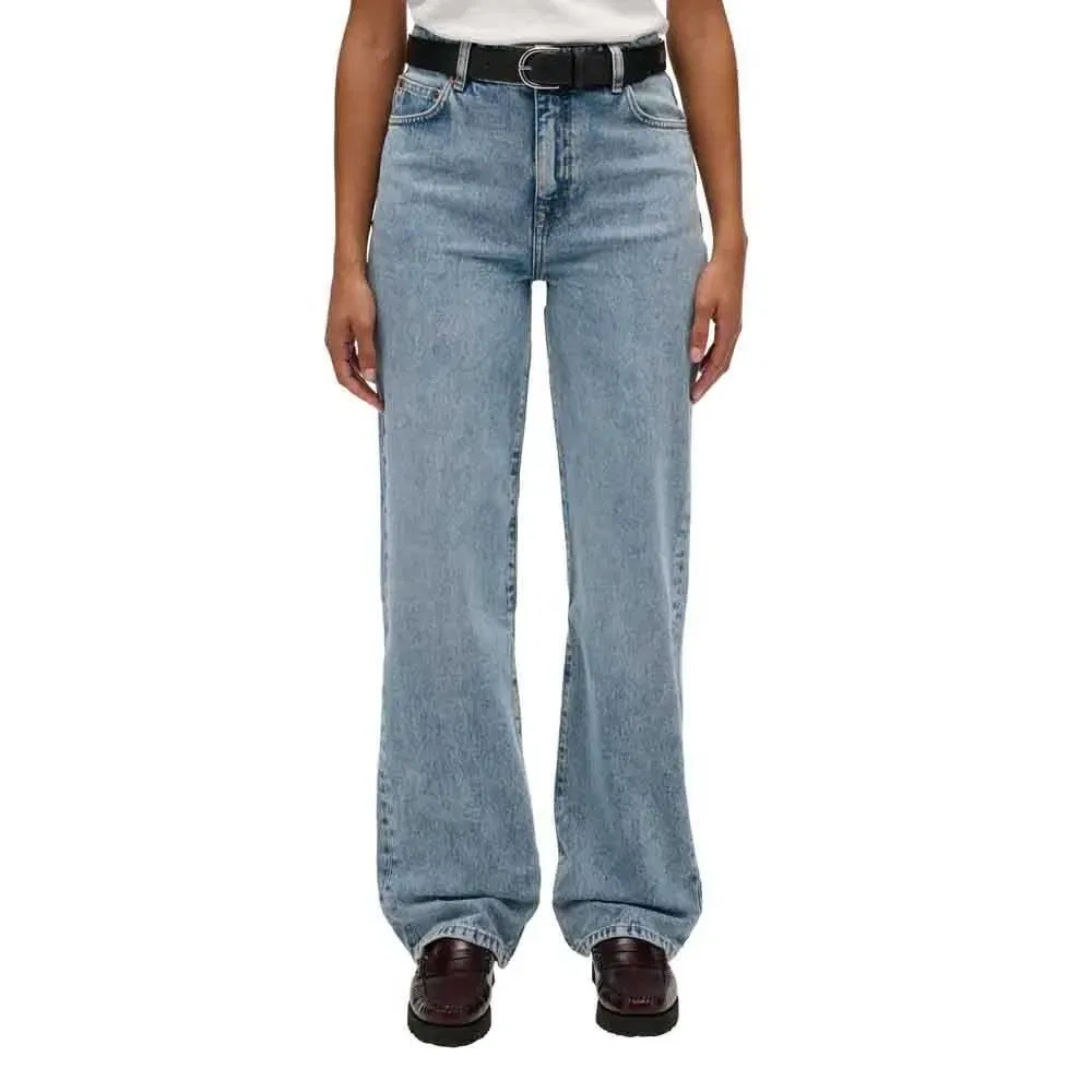 Джинсы с высокой посадкой Wide Leg Superdry, синий