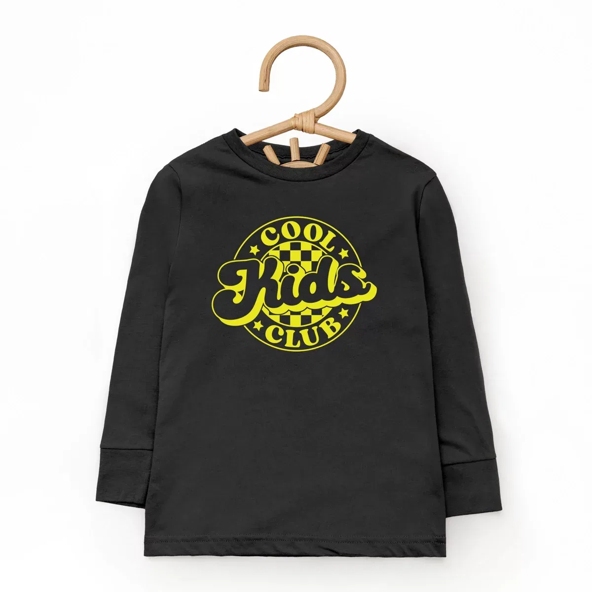 Детская футболка с длинным рукавом с принтом Cool Kids Club Checkered The Juniper Shop, Navy — фото 3