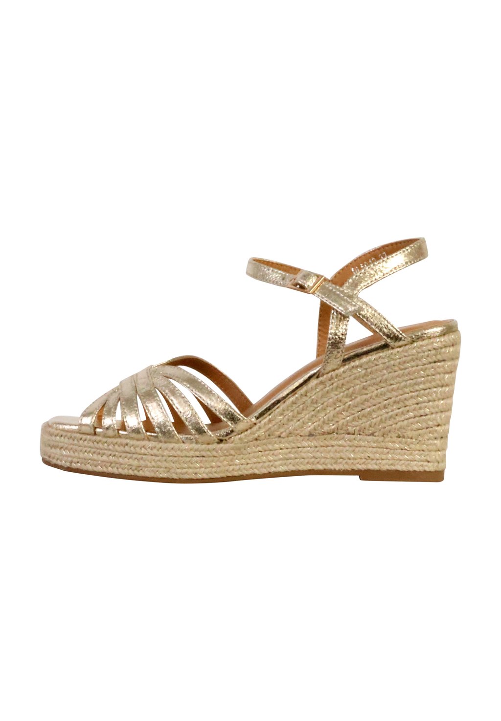 Босоножки на танкетке Platfm sandals Divine Factory, желтый