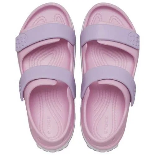 Детские сандалии с ремешками Crocs Crocband Cruiser, Rosa Lavendelblau — фото 4