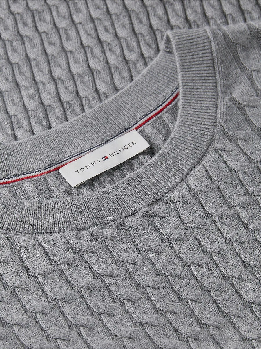Свитер TOMMY HILFIGER темно-серого цвета — фото 3