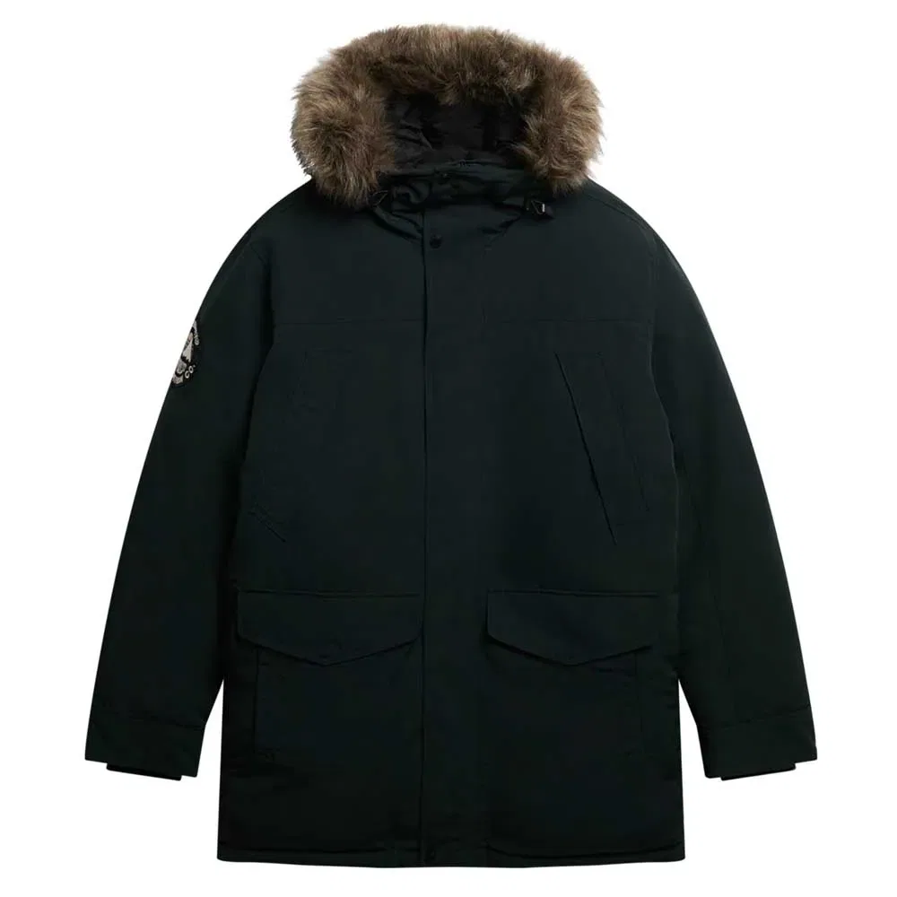 Мужская куртка-парка с искусственным мехом Everest Superdry, Green — фото 3