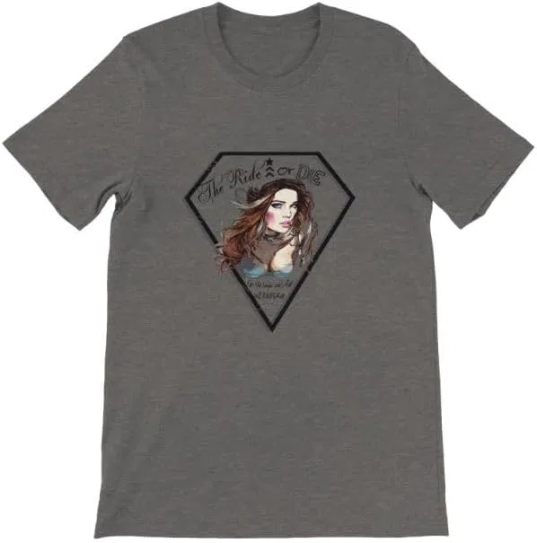 Футболка классического кроя Ride Or Die, Deep Heather