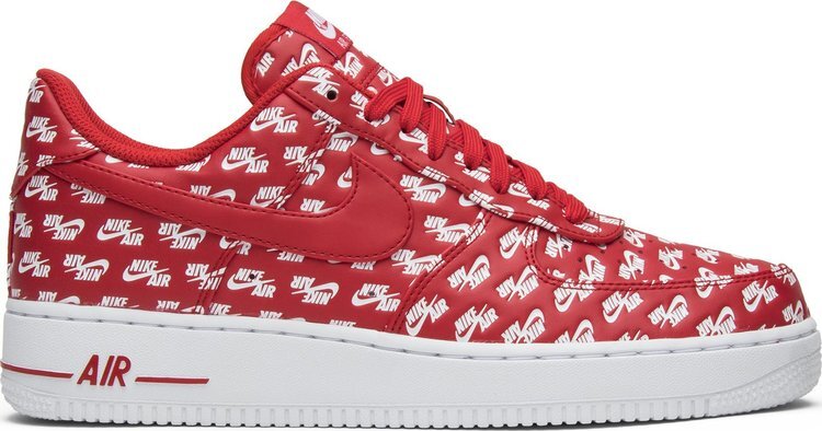 

Кроссовки Nike Air Force 1 Low 07 QS 'All Over Logo Red', красный