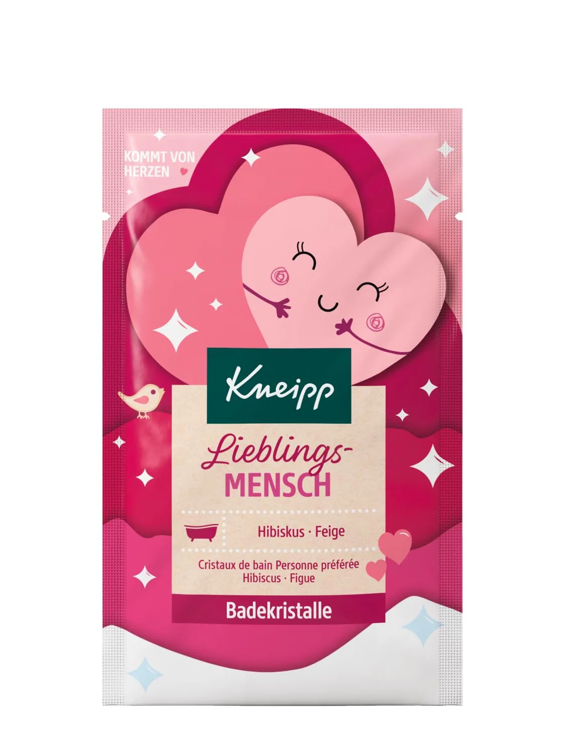 Соль для ванны Кристаллы для ванны Kneipp Hibiscus & Fig Tree, 60 г