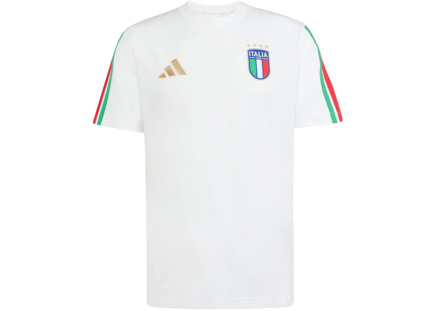 Мужская футболка с принтом Adidas Italy DNA T-Shirt, White