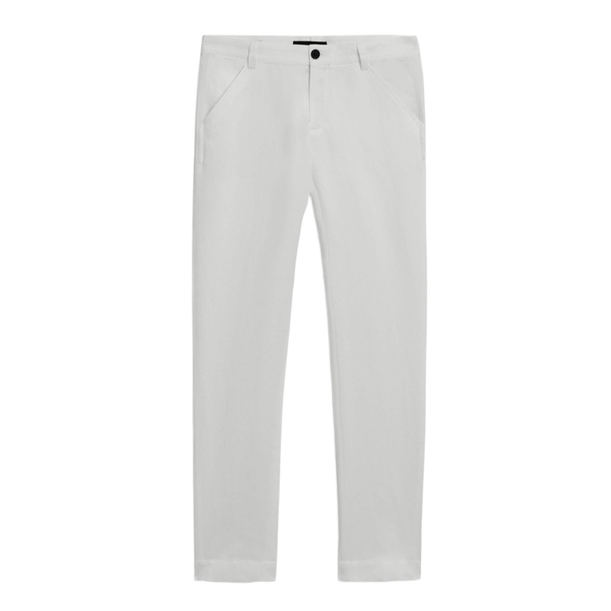 

Брюки-чиносы Massimo Dutti Cotton and linen blend - Studio, белый