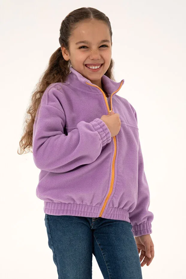 Детские свитшот для девочек на молнии U.S. Polo Assn., Lilac