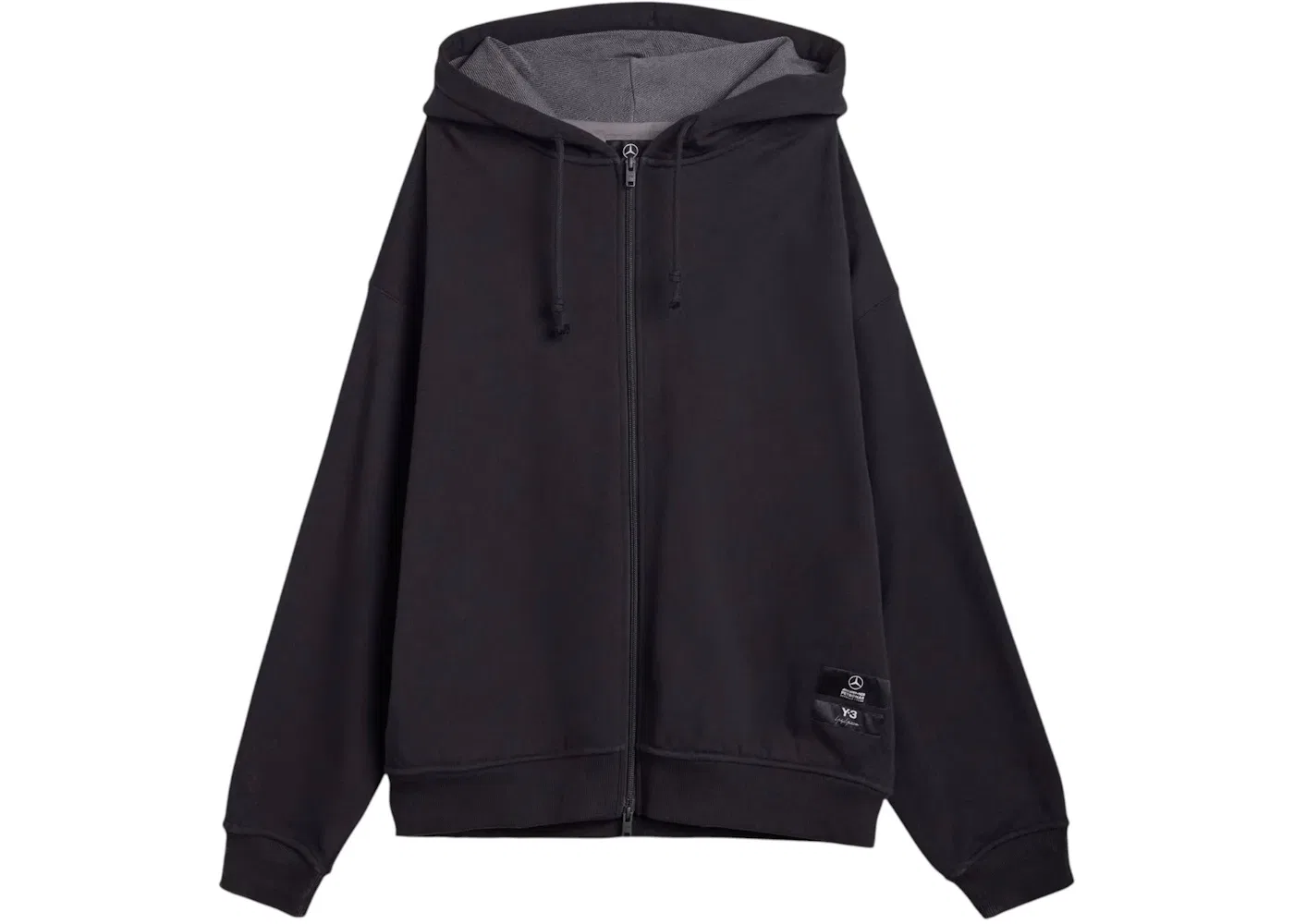 Мужская худи с молнией Adidas x Y-3 Mercedes Amg Petronas Formula 1 Team Zip Hoodie, Black