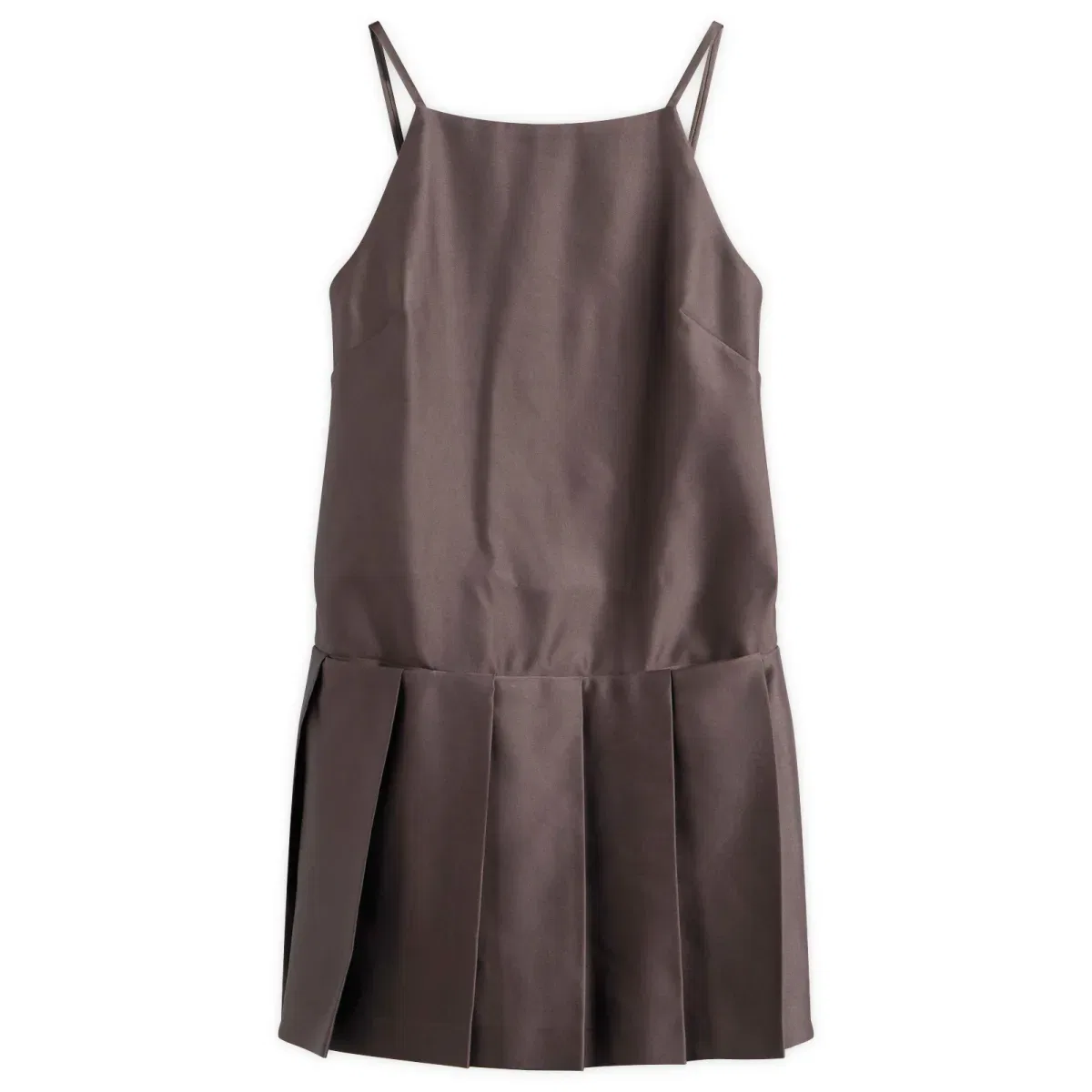 Платье техническое Dary Duchesse Acne Studios, Dark Chocolate Brown