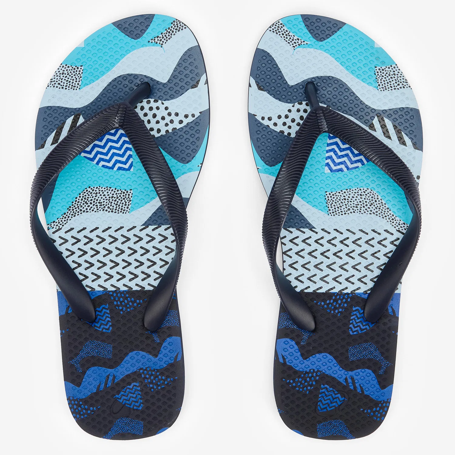 Детские вьетнамки с принтом Multo Decathlon, Kosmosblau / Rauchschwarz / Indigoblau — фото 2