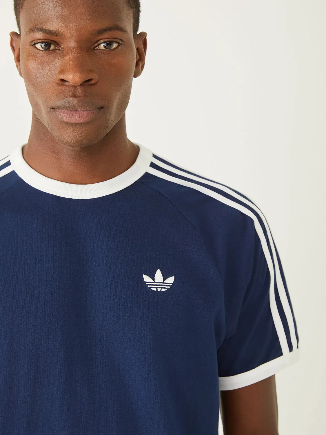 Футболка с 3 полосками, adidas Originals, темно-синий — фото 4