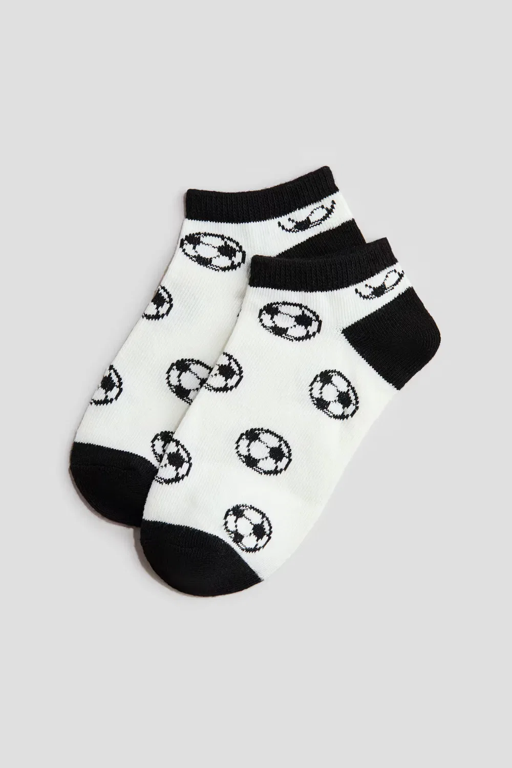 7 пар носков для кроссовок H&M, Schwarz/Fußball — фото 2