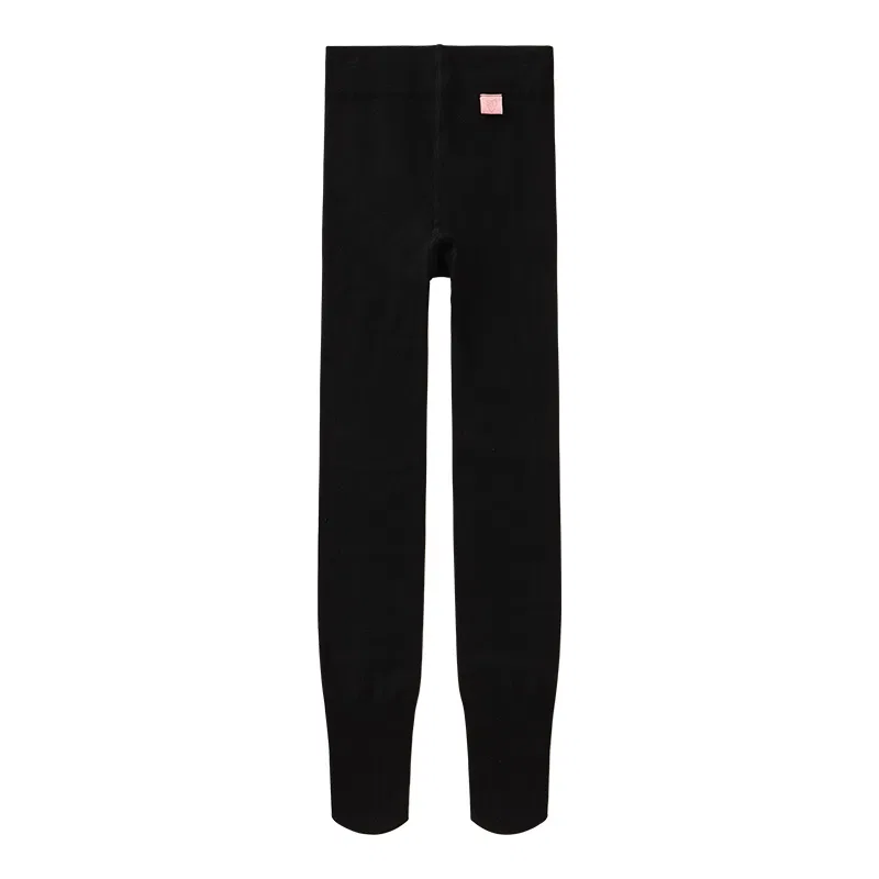 Детские лосины для девочек с начесом Red Bean, Цвет Dark Heather Gray — фото 3