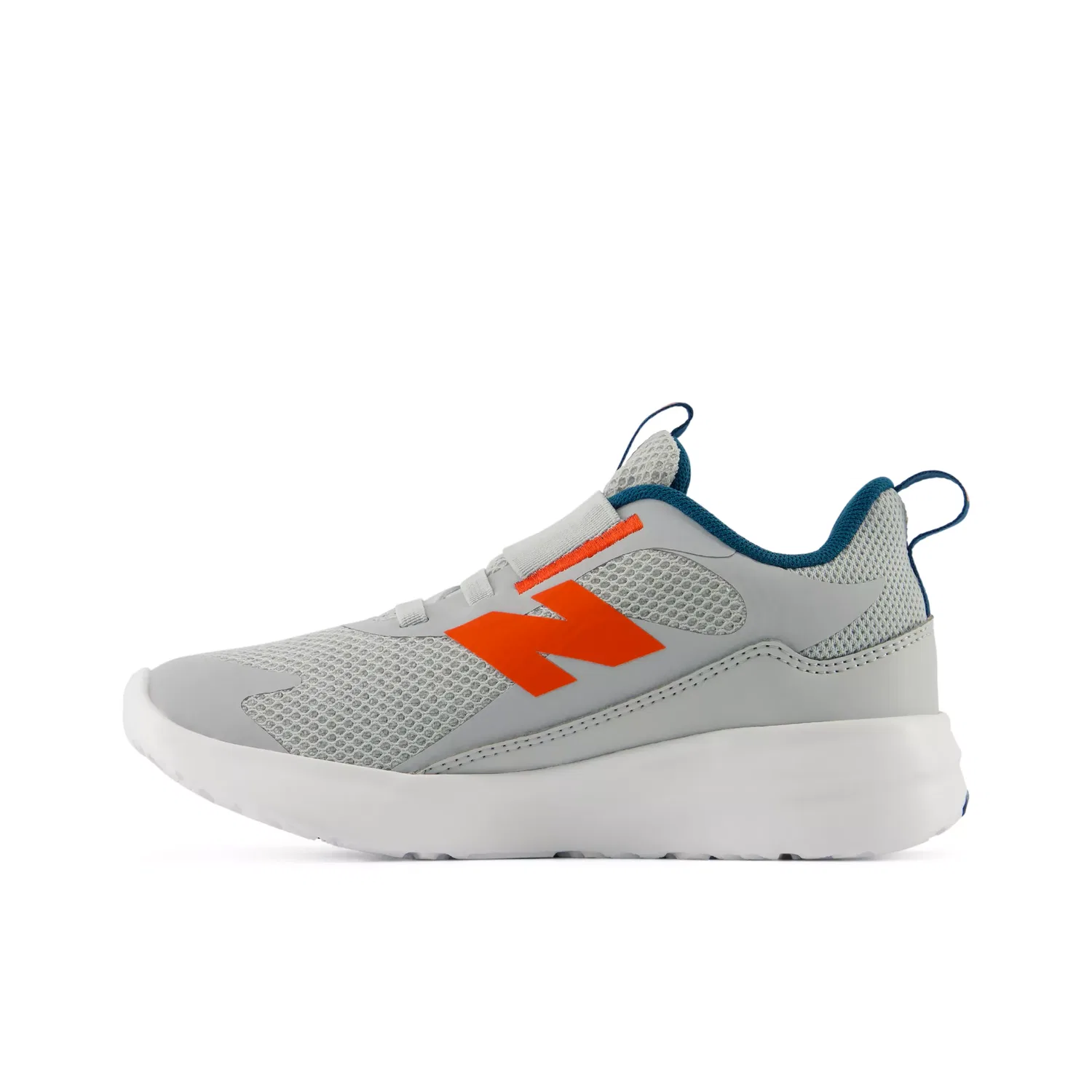 Детские кроссовки без шнуровки с сетчатым верхом 468 Slip On New Balance, Light Zinc Blue With Neo Flame And Streamsong — фото 3