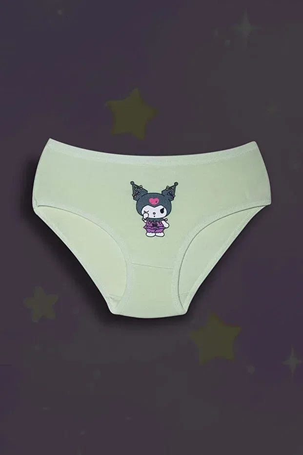 Детский комплект трусов для девочек с принтом Kuromi Gri Mor Tekstil, Multicolor — фото 2