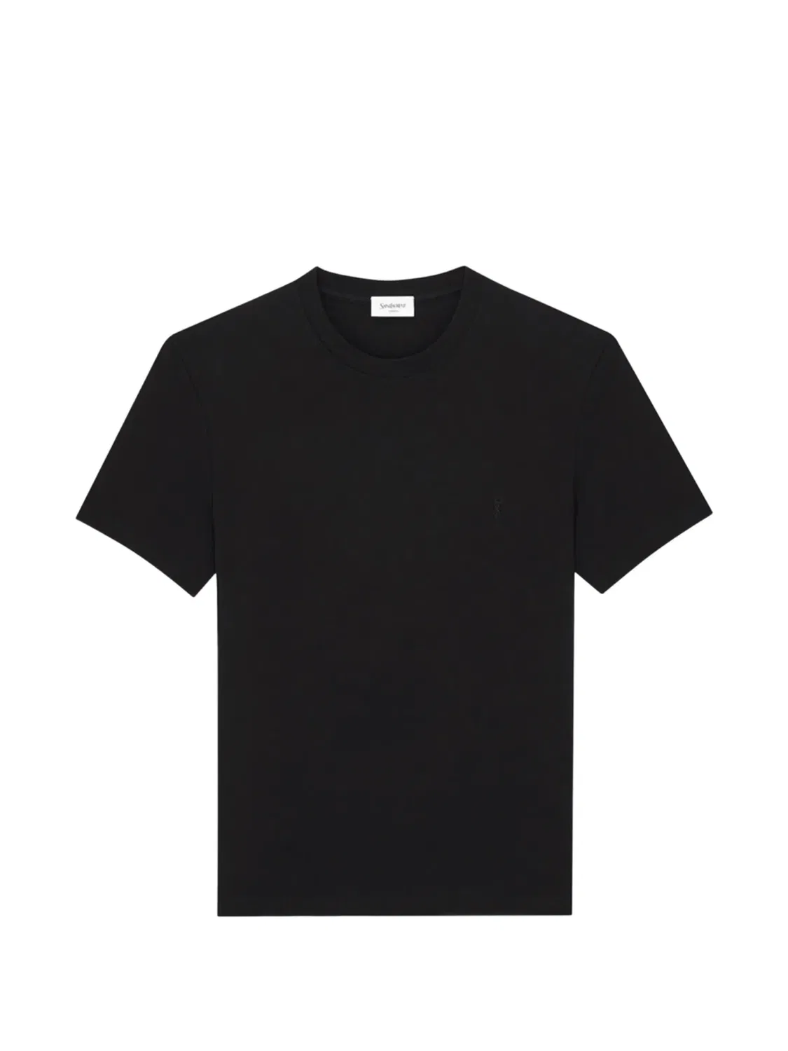 Футболка Cassandre в рубчик Saint Laurent, черный