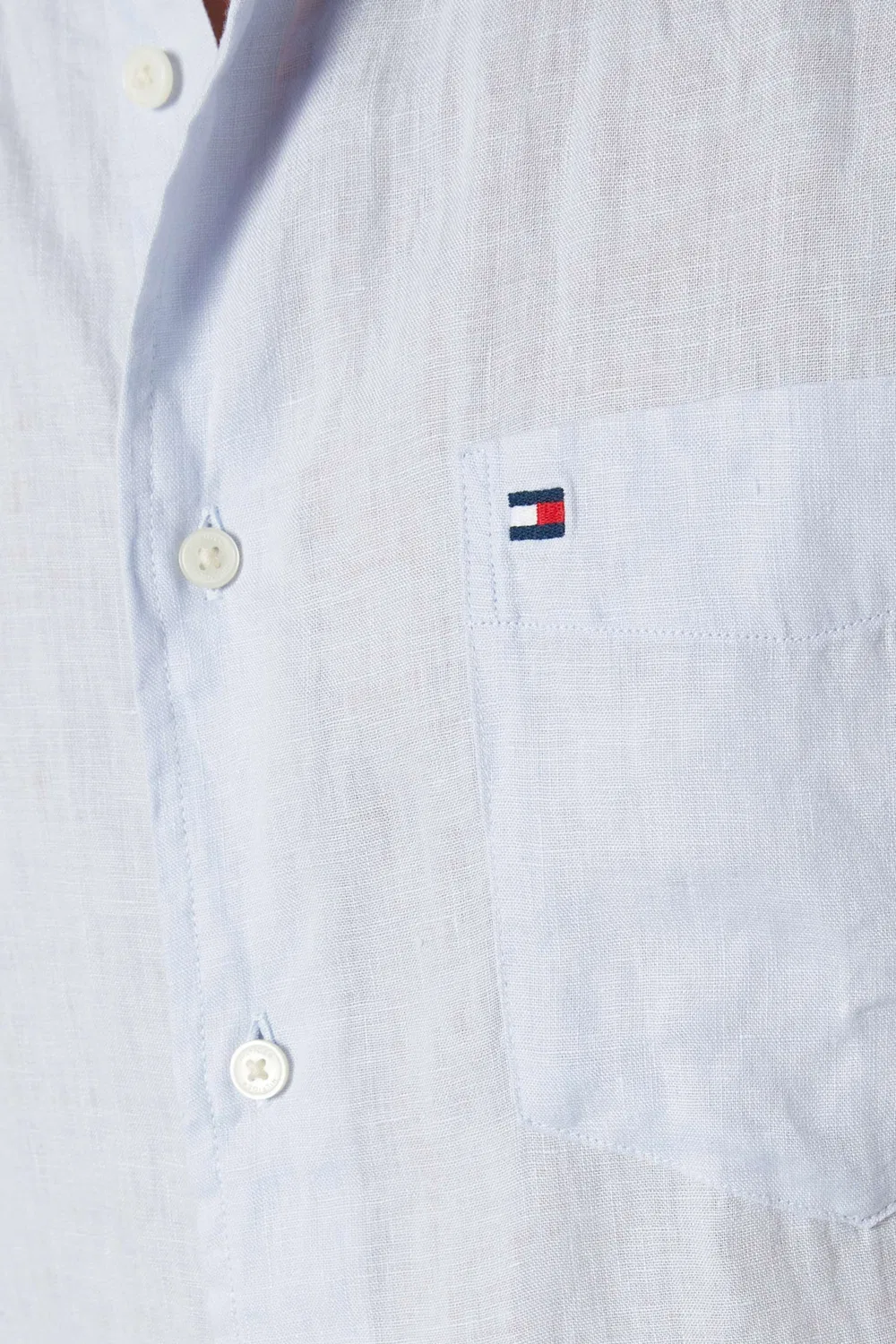 Рубашка с принтом логотип Tommy Hilfiger, синий — фото 4