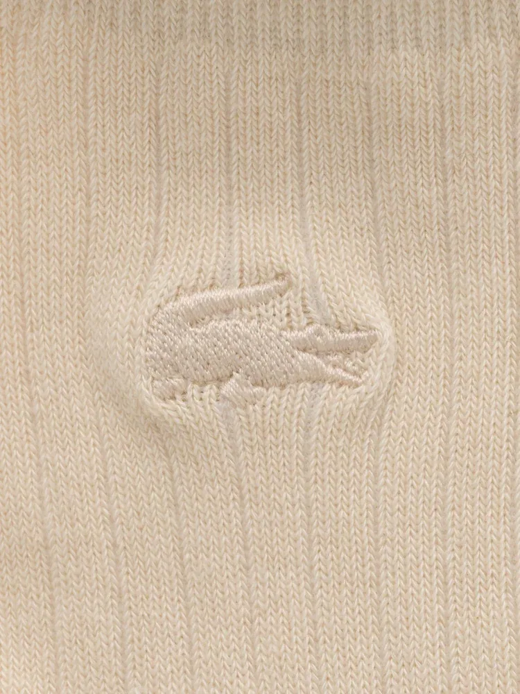 Носки женские LACOSTE кружевные, Ivory — фото 2
