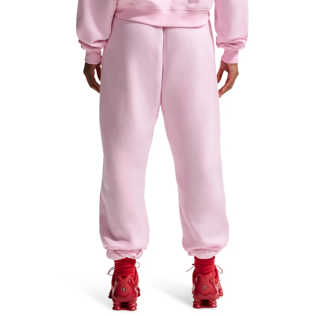 Женские брюки Phoenix HR OS Nike, цвет Sail/Pink Foam — фото 2