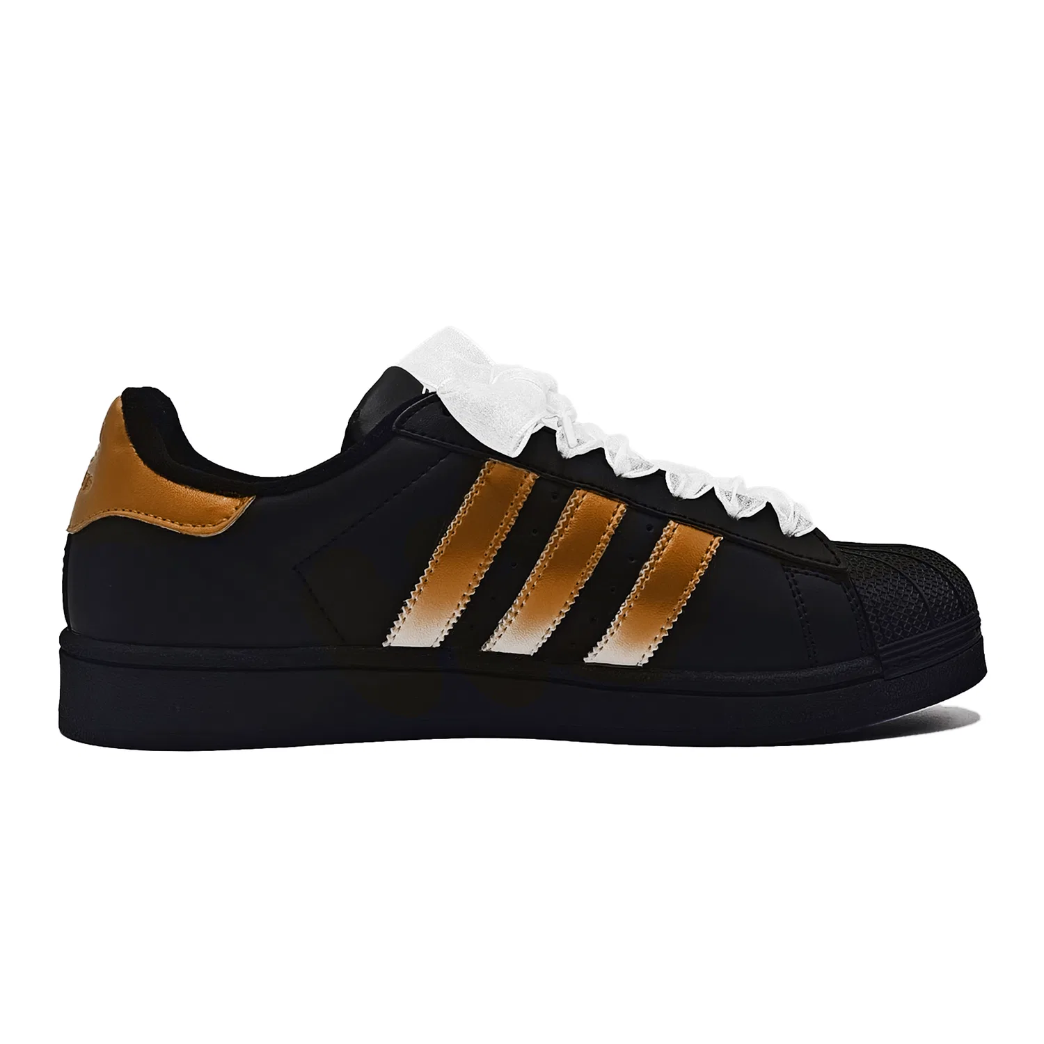 Детские кроссовки с принтом Superstar 2 Adidas Originals, Coffee — фото 3