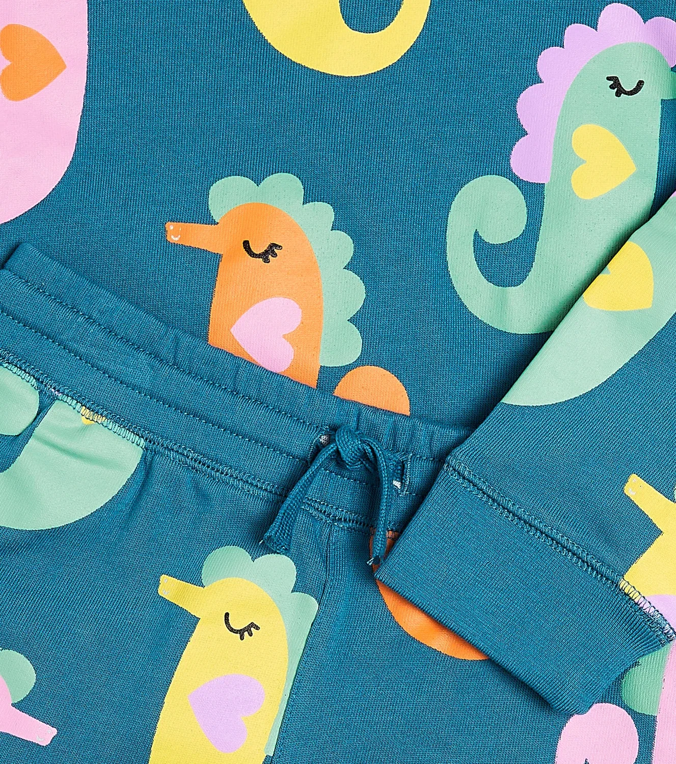 Комплект из свитшота и шорт с принтом Stella Mccartney Kids, синий — фото 3