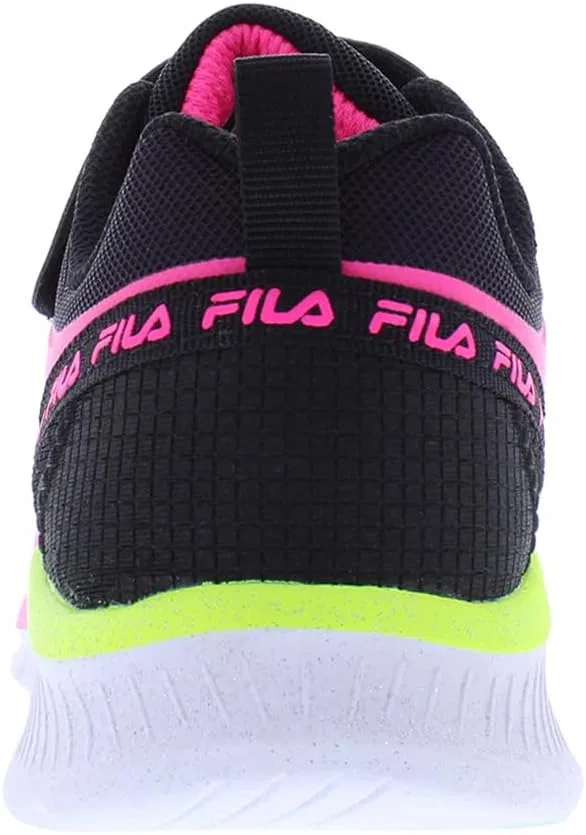 Детские кроссовки для девочек Galaxia 5 Strap Fila, Fuchsia/Black/Lime — фото 3