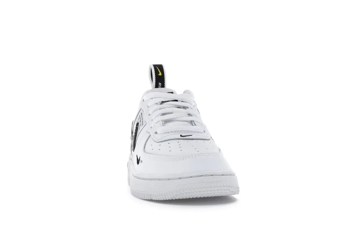 Детские кроссовки Lifestyle с длинным язычком Nike Air Force 1 Low Utility, White/White-Black-Tour Yellow — фото 2