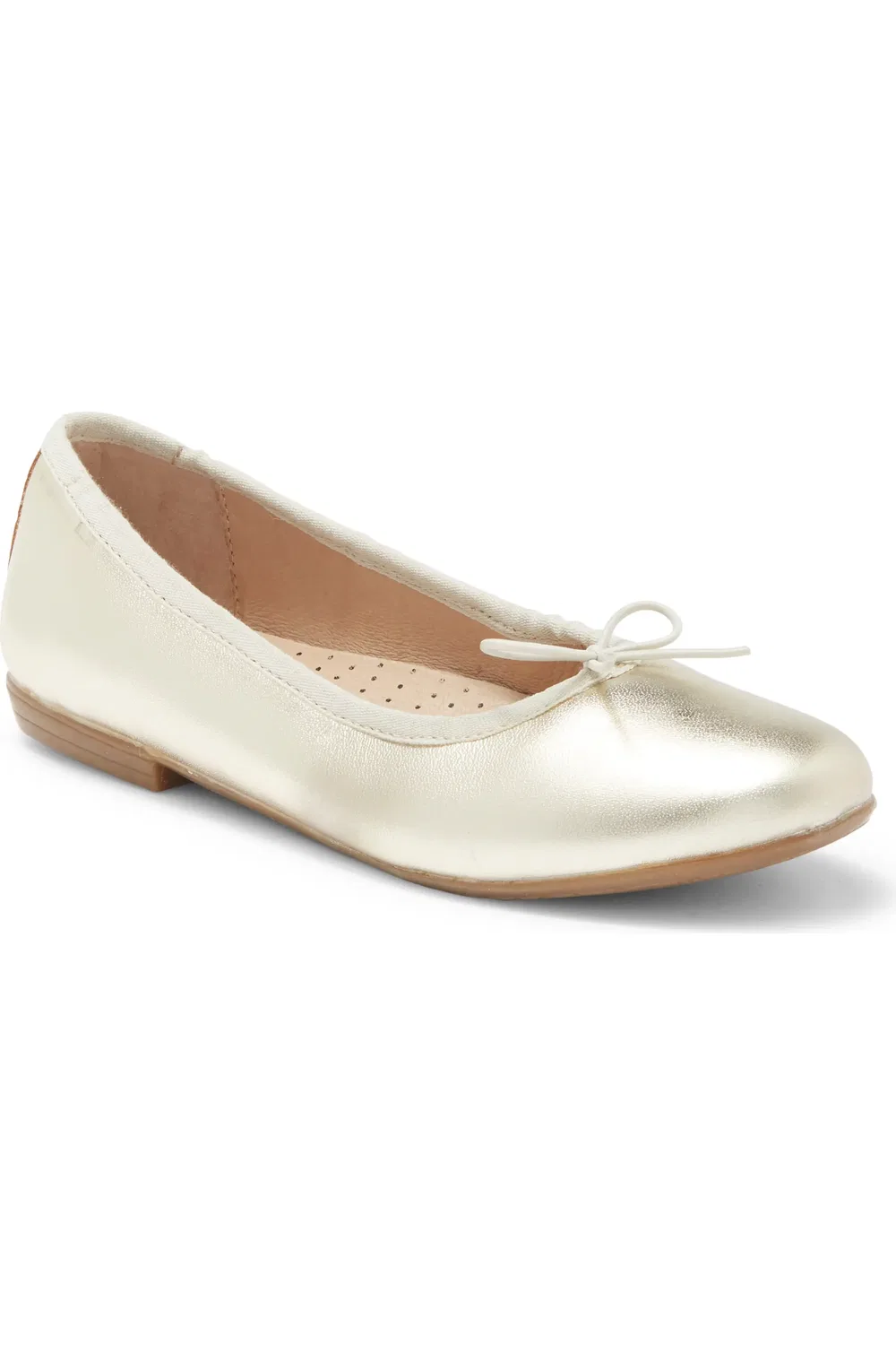Детские туфли балетки на плоской подошве Brule OLD SOLES, Gold