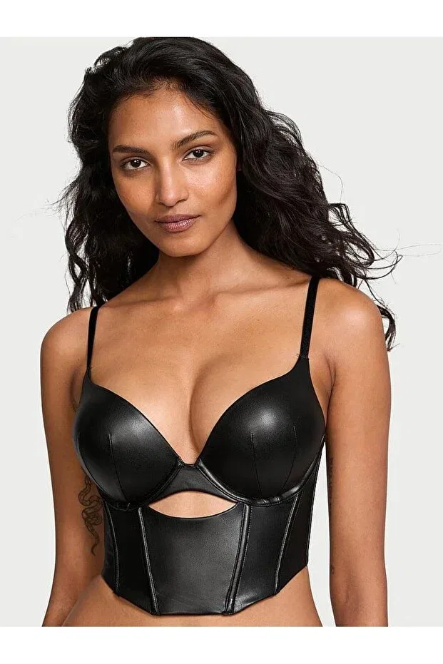 Женское бюстье с пуш-ап эффектом Victoria'S Secret, Black
