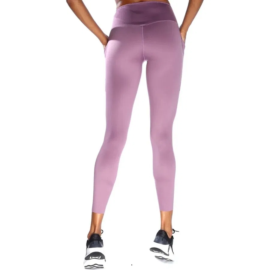 Женские леггинсы 7/8 с 6 карманами Nike Training Go Dri Fit Infinalock, Сиреневый — фото 2