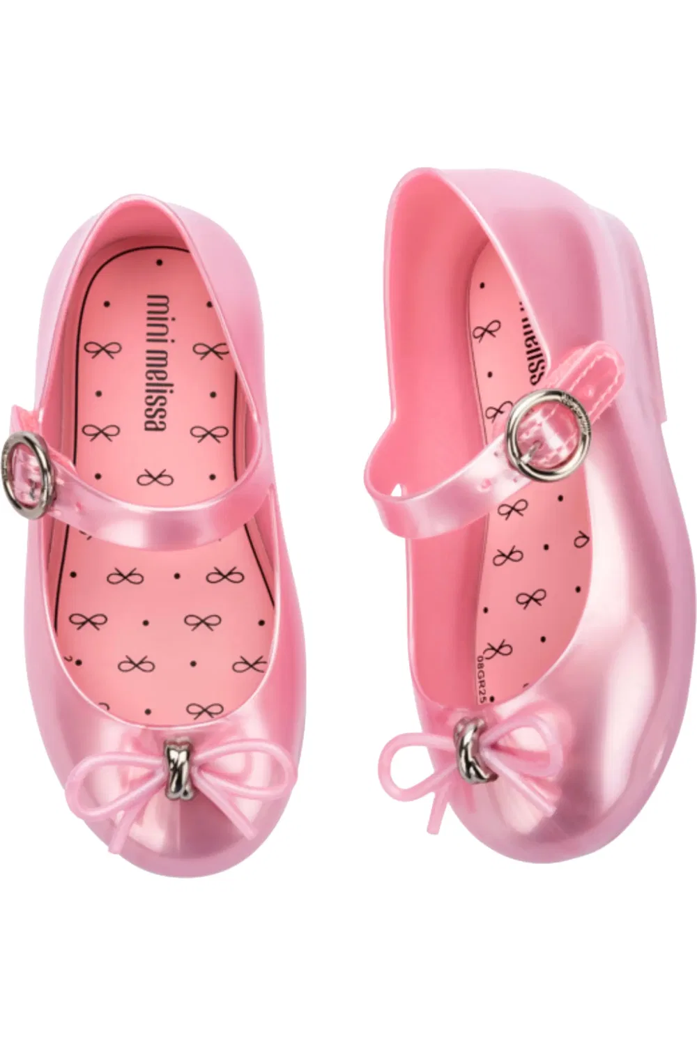 Детские туфли Мэри Джейн с бантом Sweet Mary Jane Mini Melissa, Pearly Pink — фото 4