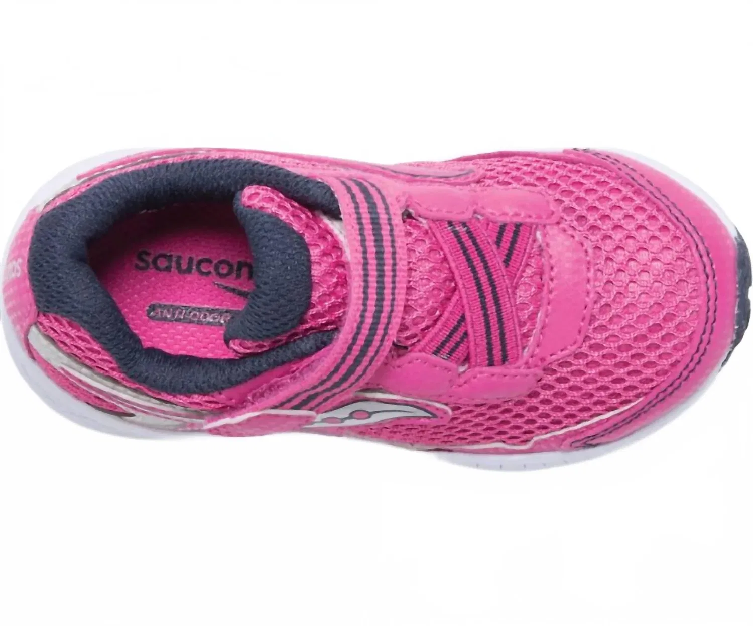 Детские кроссовки для девочек с круглым носом Ride 10 SAUCONY, Pink/Silver — фото 3