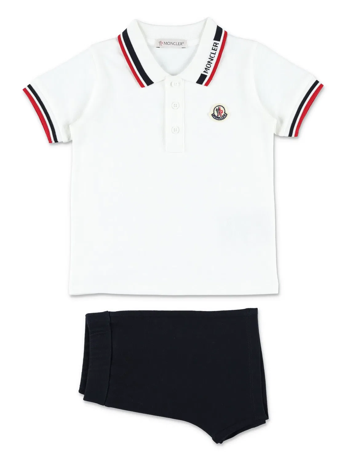 Комплект шорт из хлопка Moncler, белый