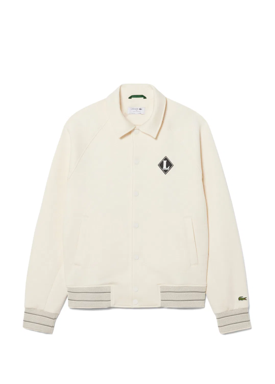 Бомбер Lacoste Classic Fit, кремовый