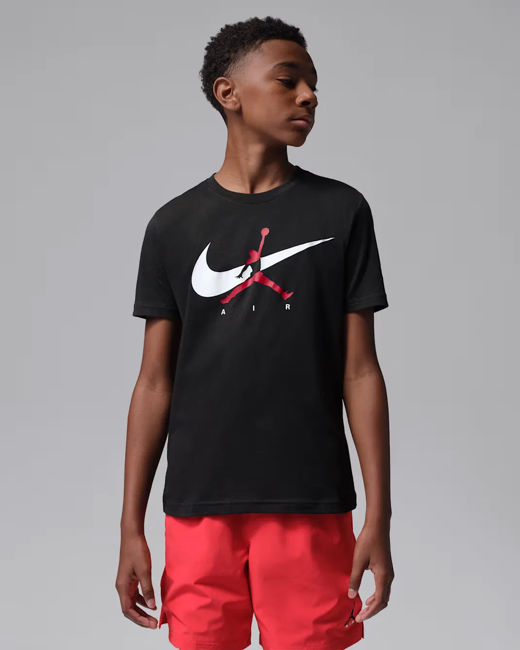 Детская футболка Jumpman Swoosh Intersection Jordan, Black