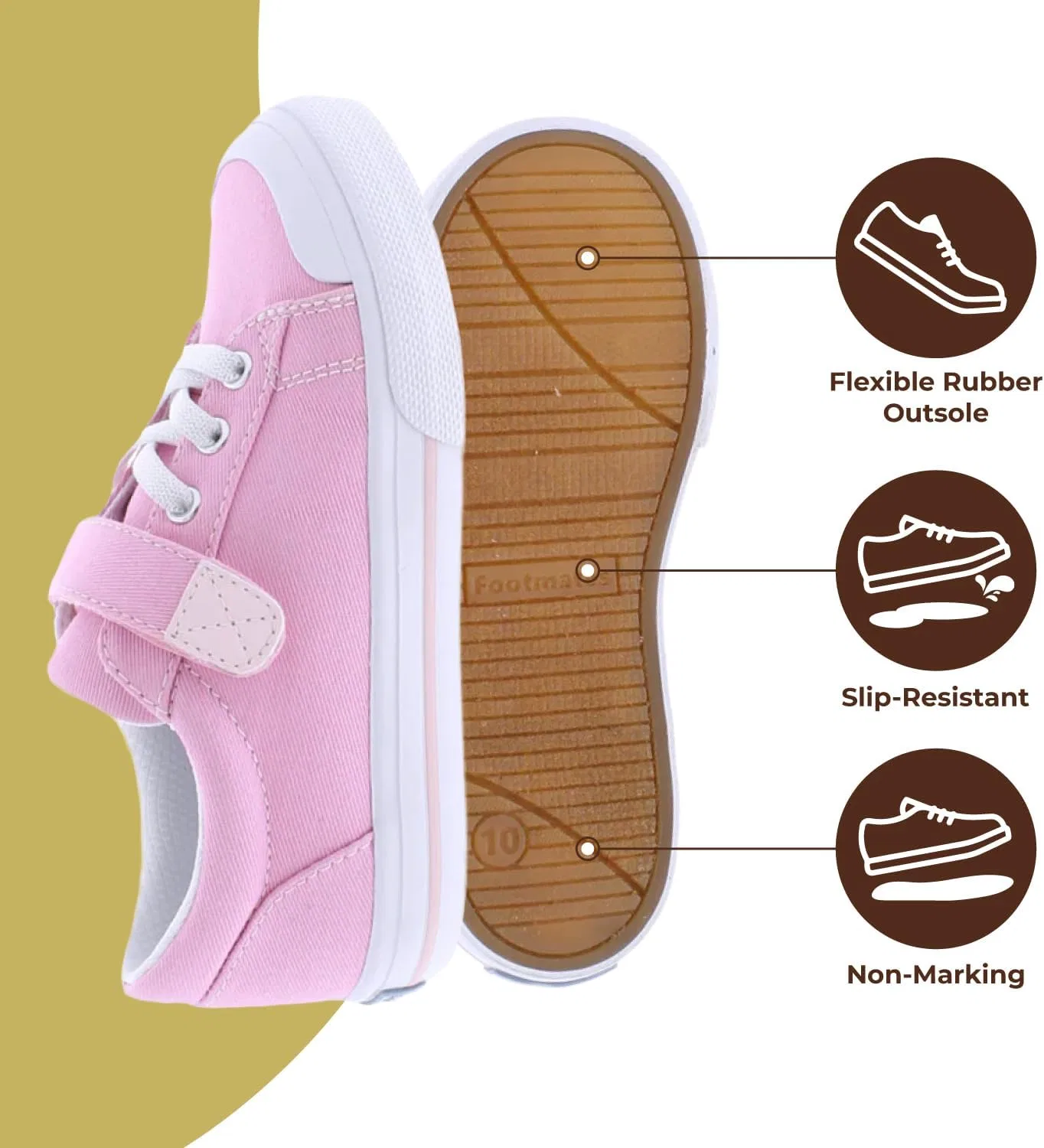 Детские кроссовки для девочек Jordan FOOTMATES, Bubblegum — фото 3