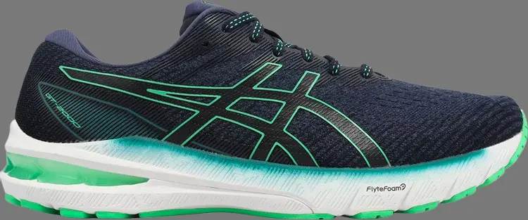

Кроссовки gt 2000 10 2e wide 'deep ocean new leaf' Asics, синий, Синий;черный, Кроссовки gt 2000 10 2e wide 'deep ocean new leaf' Asics, синий