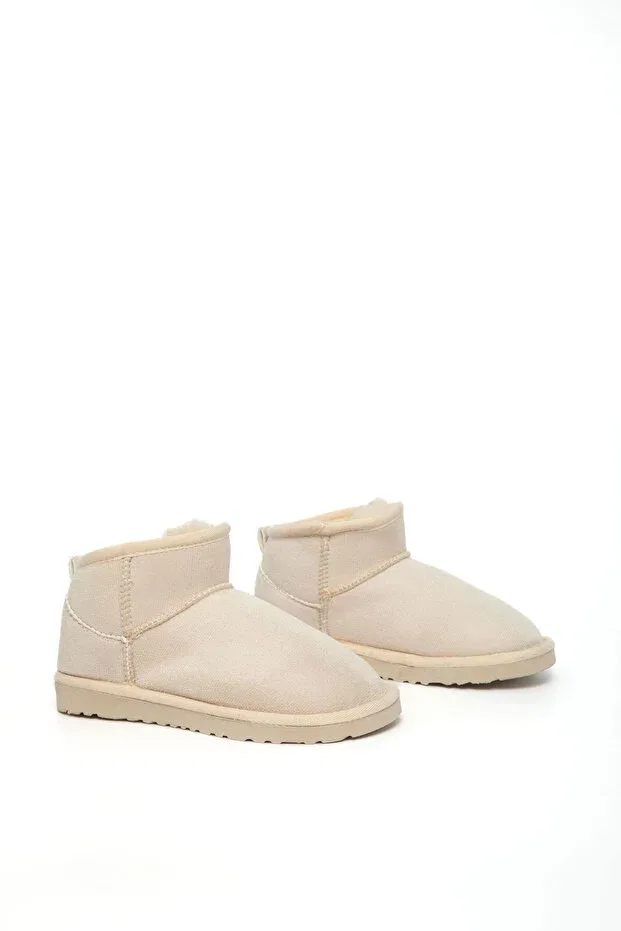 Детские ботинки для девочек с коротким каблуком Soho, Beige Suede — фото 3