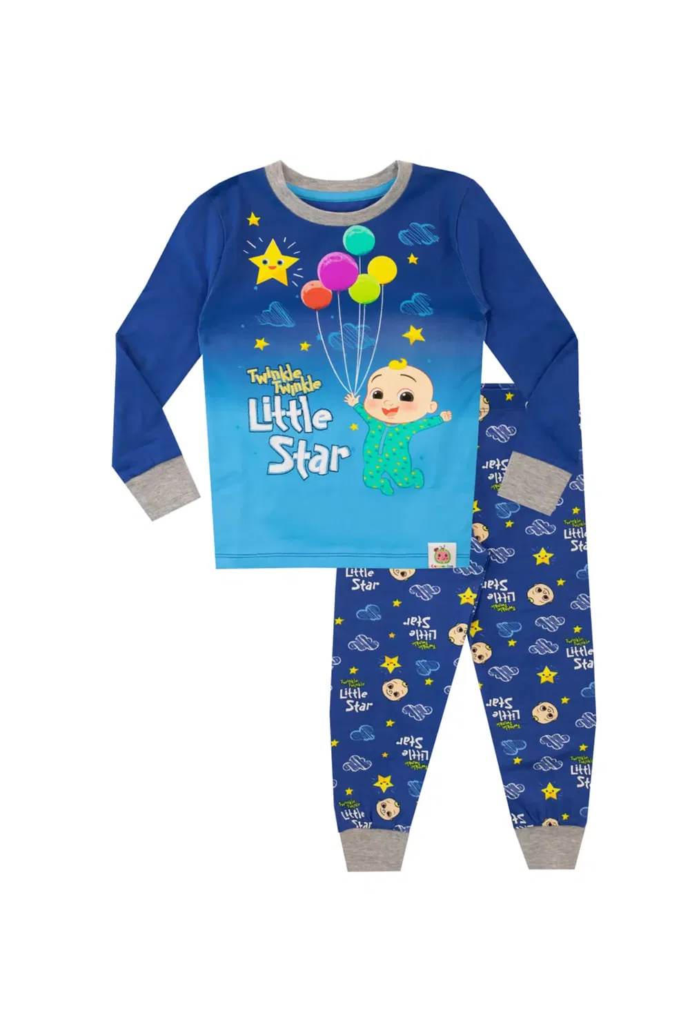 Детские пижамы с принтом Twinkle Twinkle Little Star Cocomelon, Blue