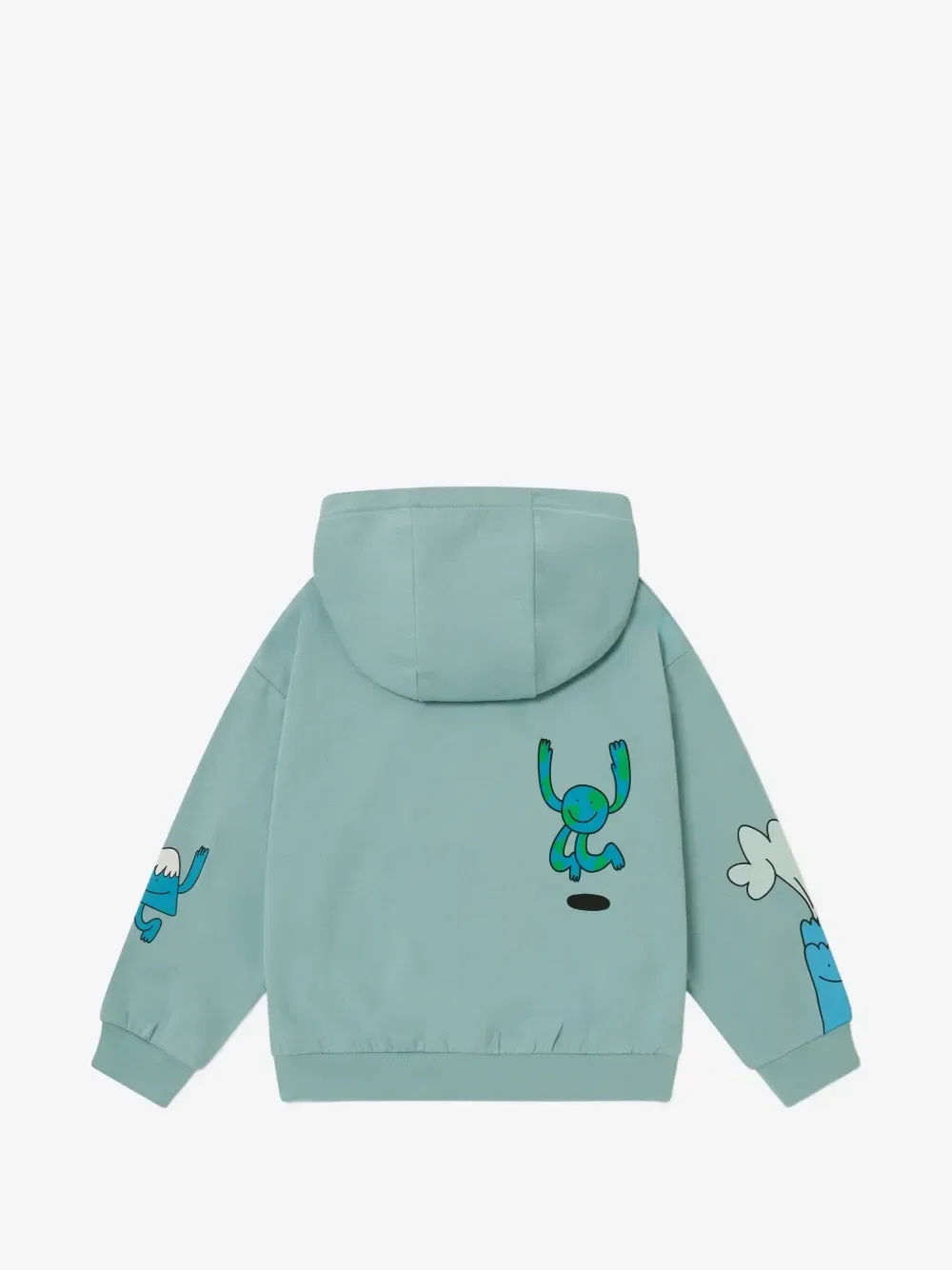 Толстовка на молнии с графическим принтом Earth Friends Stella McCartney Kids, синий — фото 2