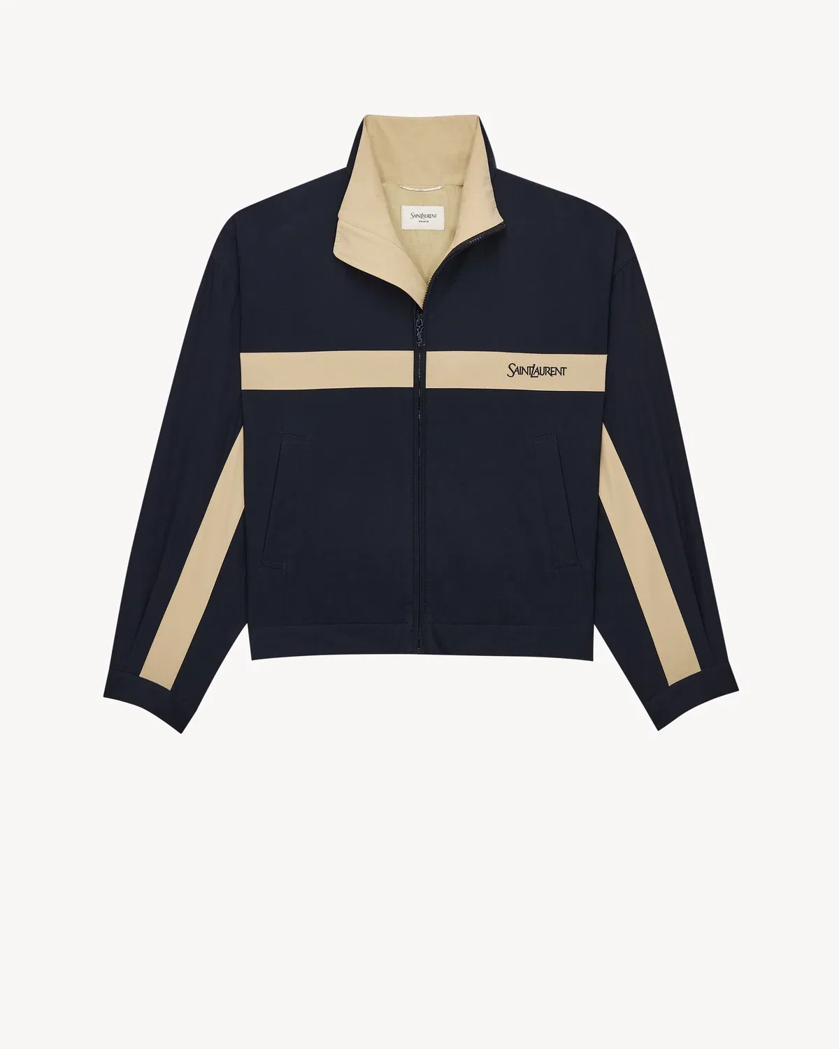 Куртка SAINT LAURENT из хлопка, синий — фото 3