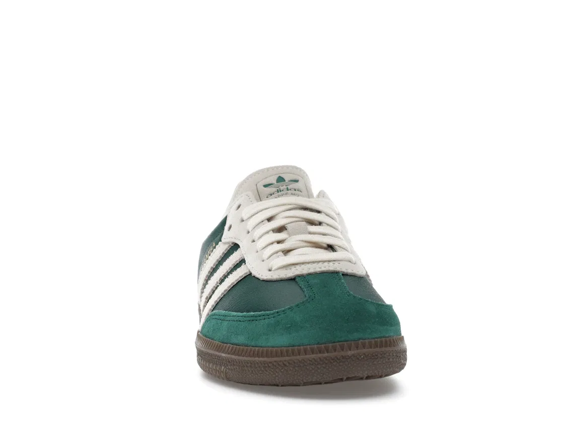 Детские кроссовки lifestyle с замшевым верхом Adidas Samba OG, Dark Green/Beige — фото 2