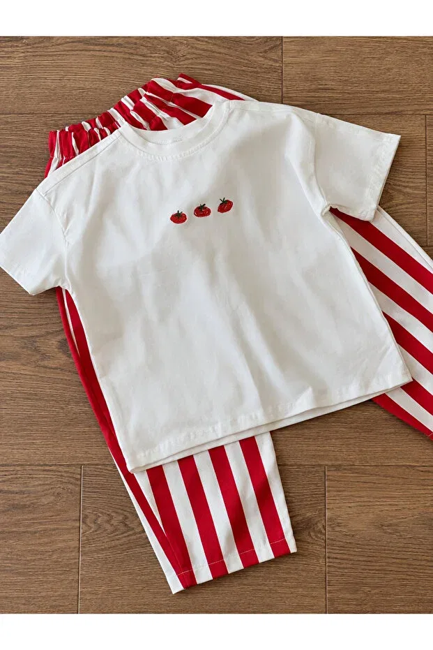 Детская футболка с принтом Tomato Unisex T-Shirt Pufiko Kids, White — фото 2