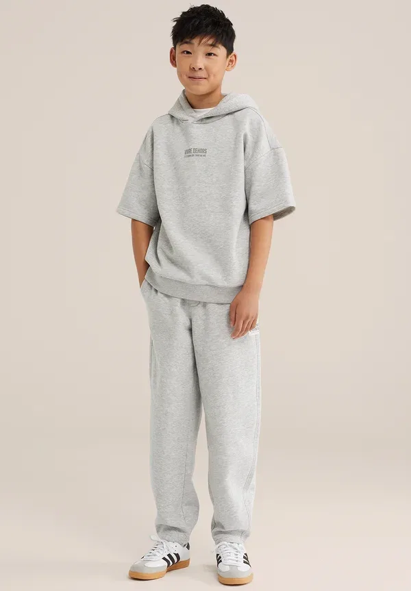Свитшот из хлопка Sweatshirt We Fashion, Light Grey, светло-серый