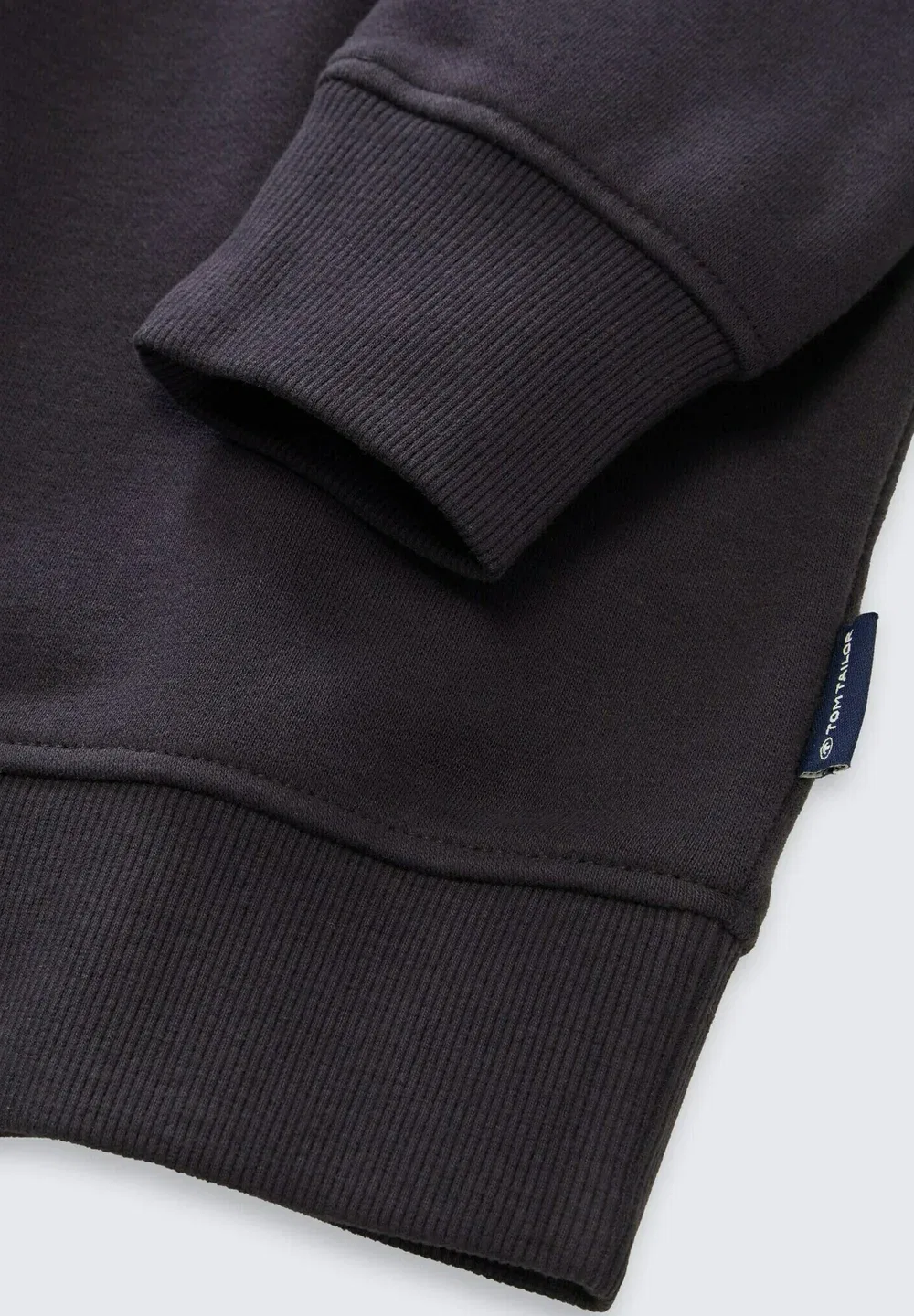 Толстовка Strick & sweatshirts базовая модель с принтом - толстовка Tom Tailor, Coal Grey — фото 3
