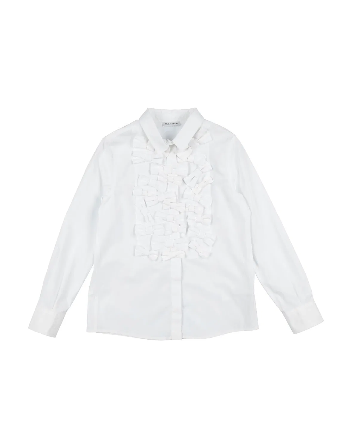 Детская рубашка с длинным рукавом Dolce&Gabbana, белый