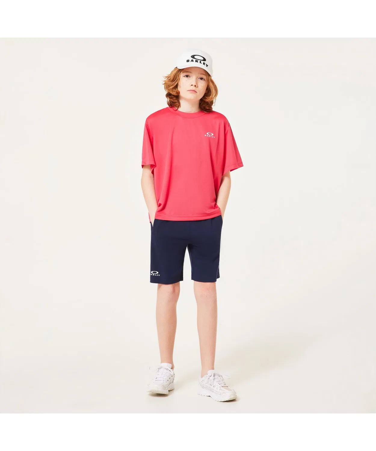 Детские шорты с принтом YTR Tech Cold Shorts OAKLEY, Navy — фото 4